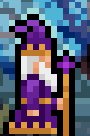A purple-robed mage with a staff